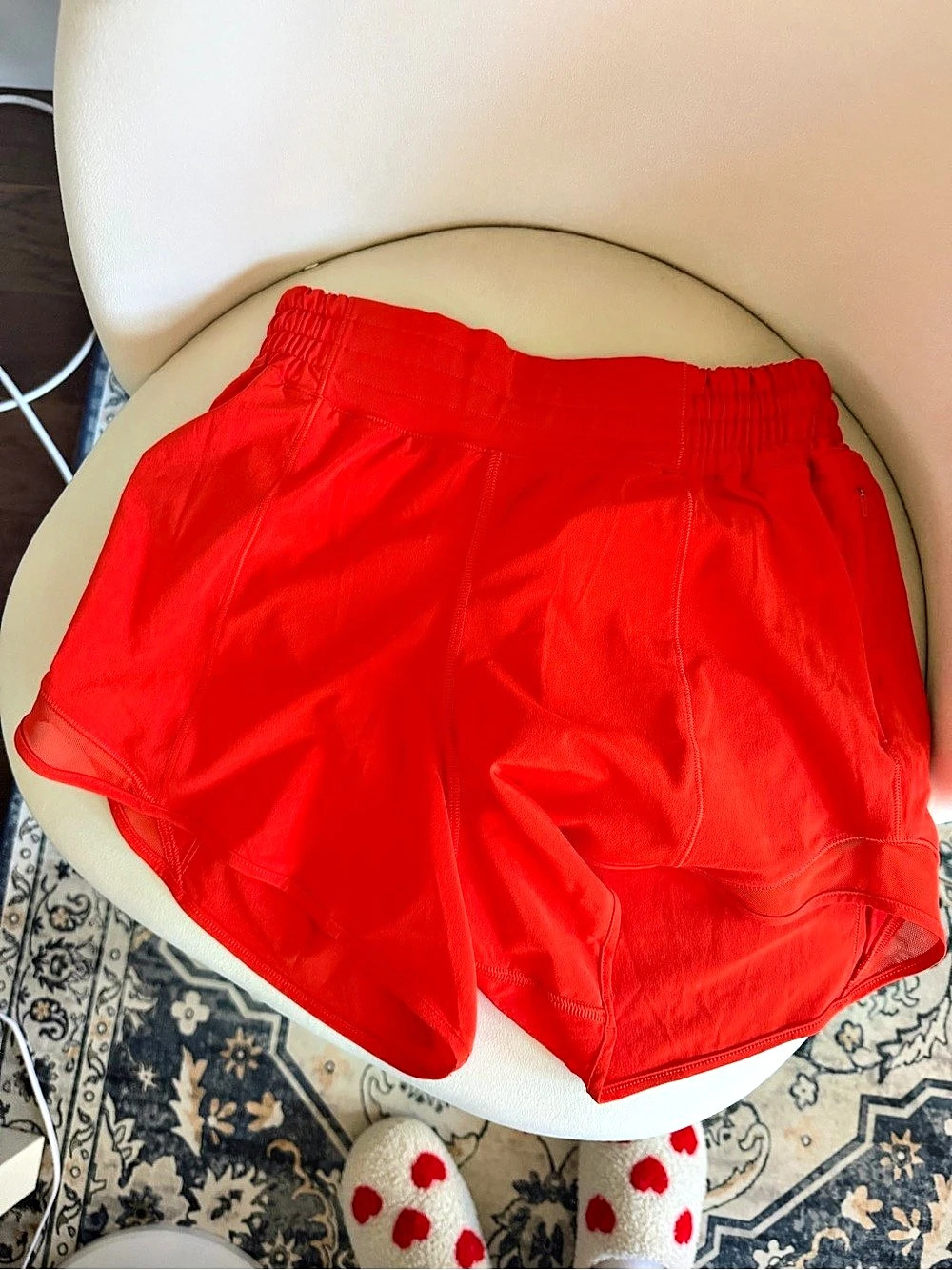 lululemon Track That High-Rise Lined Short 3" Red Athletic Shorts Size 4 - BRAND
